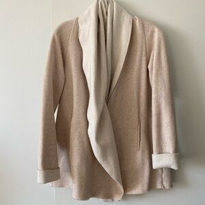 Sanctuary Cream Coat, Front Wrap & Button | M